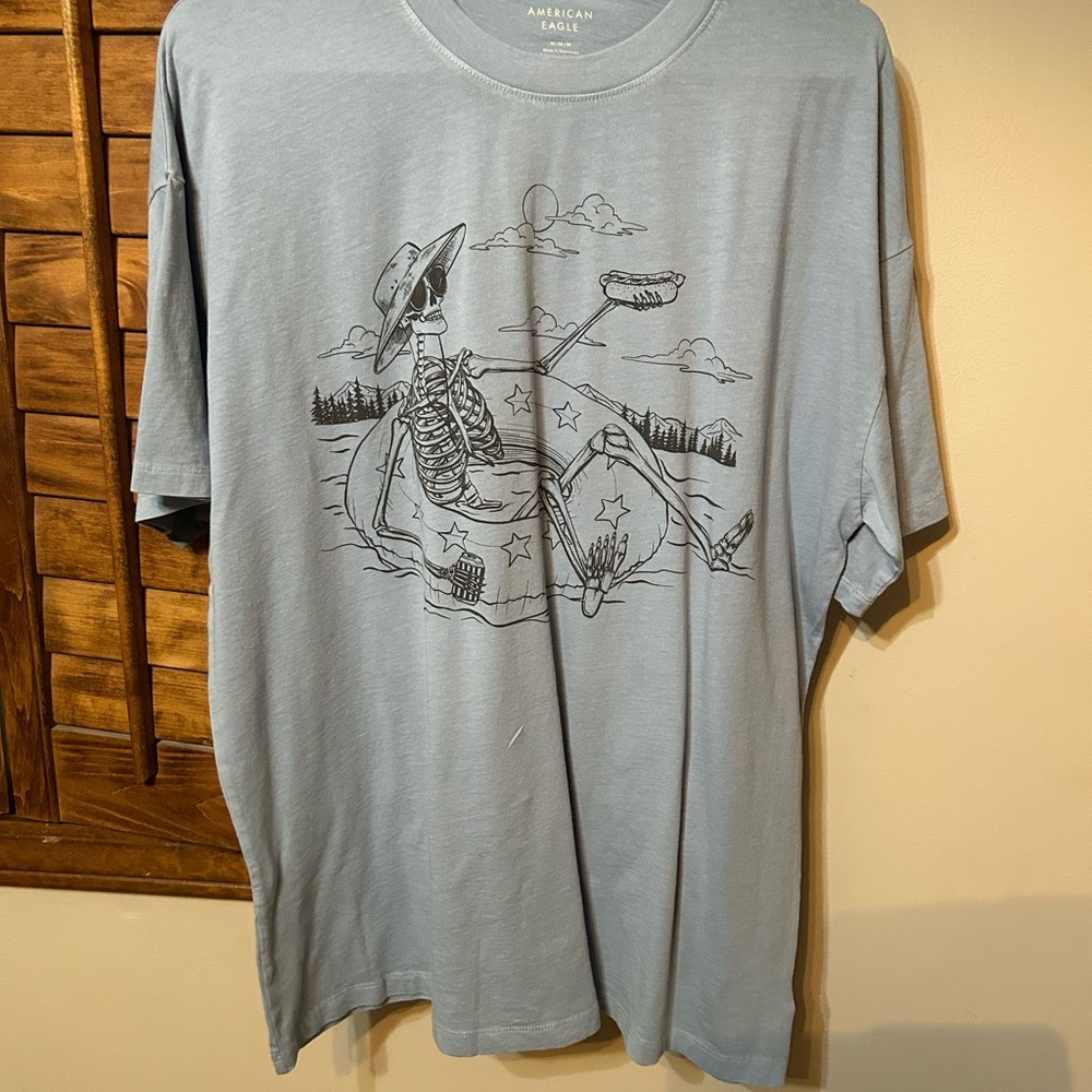 American Eagle Outfitters Skeleton Graphic Tee